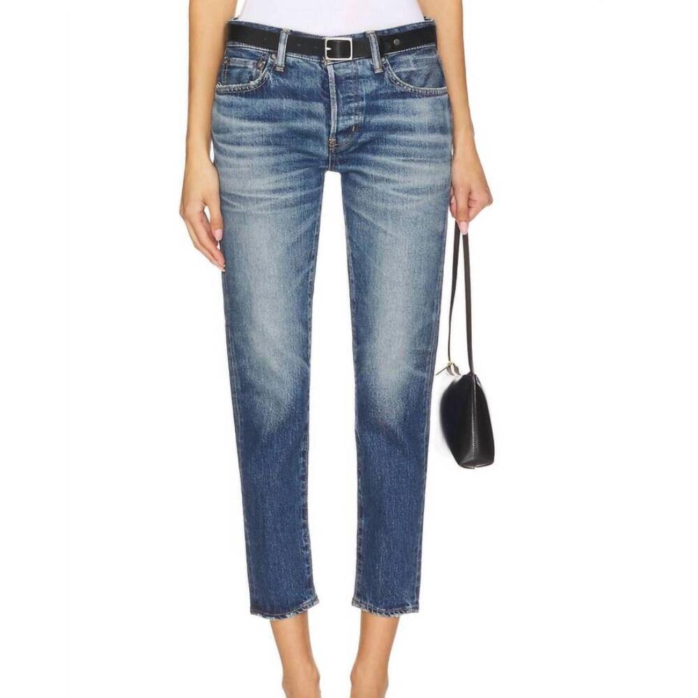 NEW MOUSSY women's bardin straight leg jean in blue